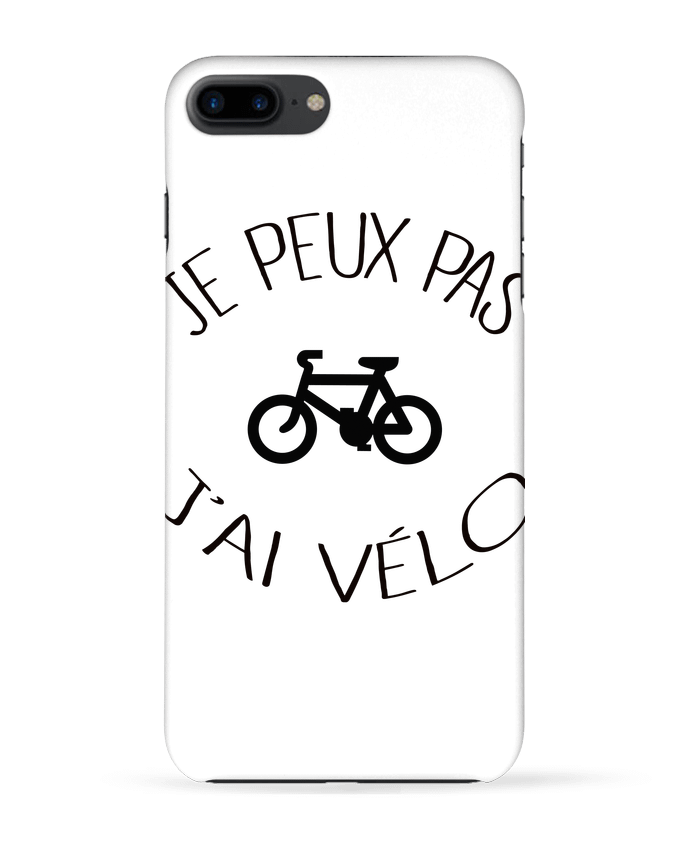 Case 3D iPhone 7+ Je peux pas j'ai vélo by Freeyourshirt.com