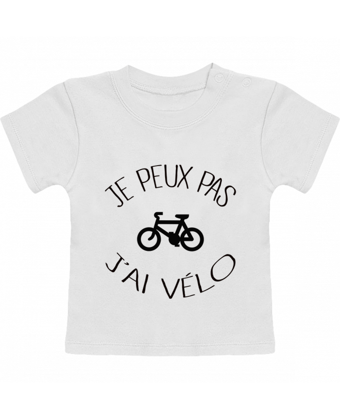T-shirt bébé Je peux pas j'ai vélo manches courtes du designer Freeyourshirt.com