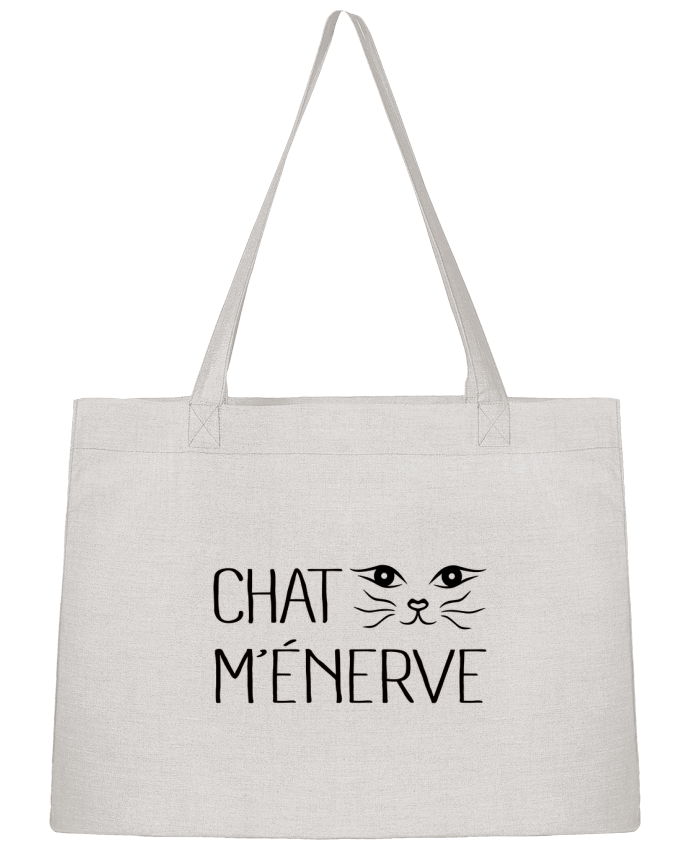 Shopping tote bag Stanley Stella Chat m'énerve by Freeyourshirt.com