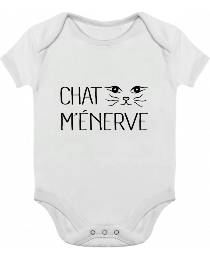 Baby Body Contrast Chat m'énerve by Freeyourshirt.com