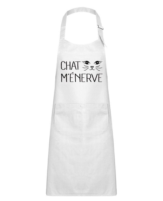 Tablier Enfant Chat m'énerve par Freeyourshirt.com