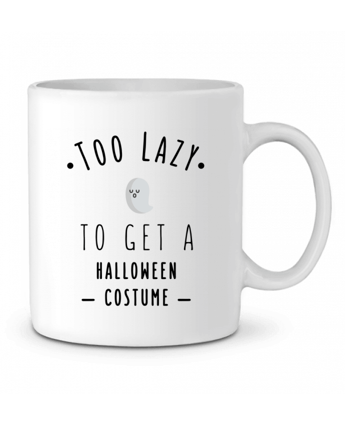 Taza Cerámica Too Lazy to get a Halloween Costume por tunetoo