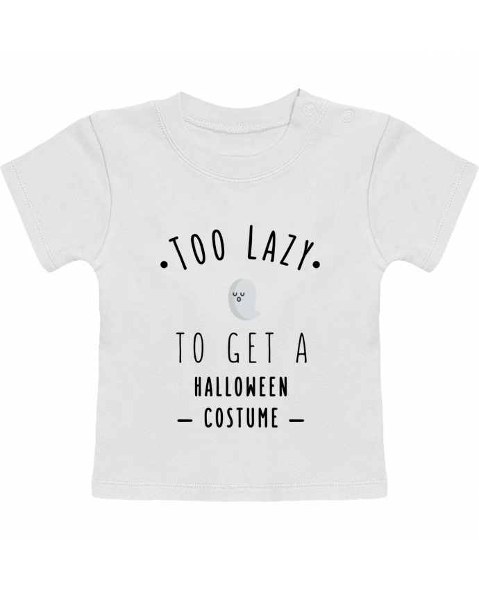 T-Shirt Baby Short Sleeve Too Lazy to get a Halloween Costume manches courtes du designer tunetoo