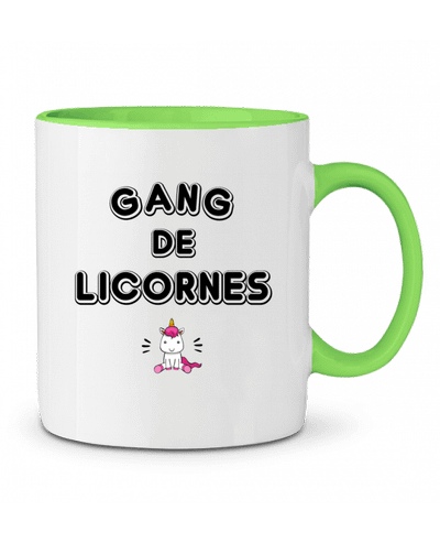 Mug bicolore Gang de licornes LPMDL