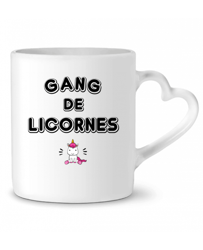Taza Corazón Gang de licornes por LPMDL