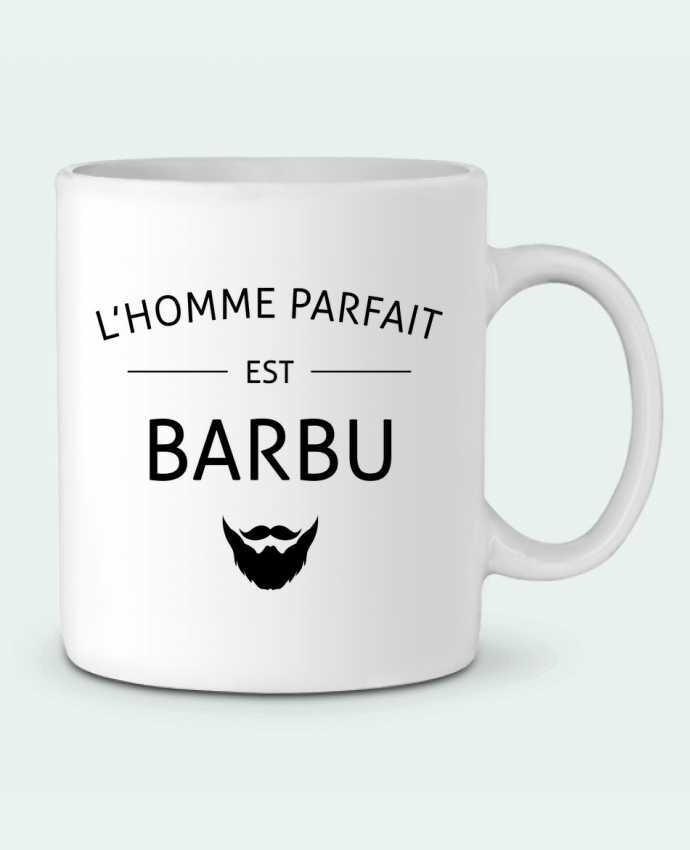 Taza Cerámica L'homme porfait est barbu por LPMDL