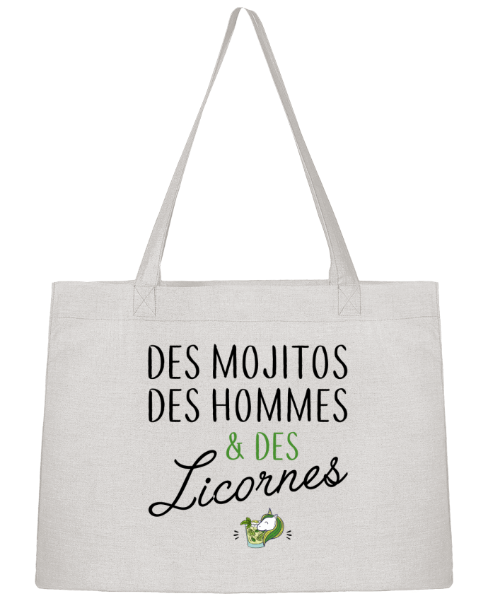 Shopping tote bag Stanley Stella Des mojitos des hommes & des licornes by LPMDL
