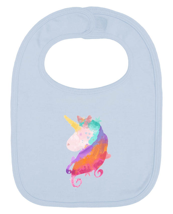 Bavoir bébé uni Watercolor Unicorn par PinkGlitter