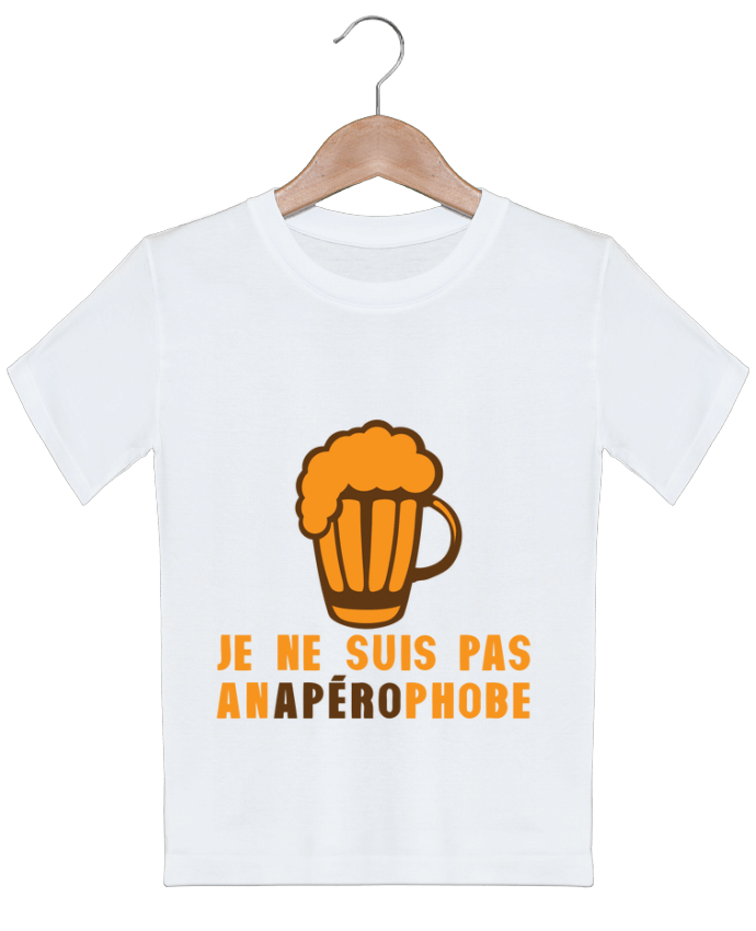 T-shirt garçon motif alcool humour biere anaperophobe apero Achille