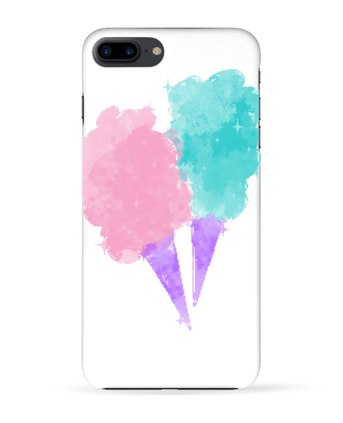 Case 3D iPhone 7+ Watercolor Cotton Candy by PinkGlitter