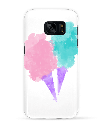 Coque 3D Samsung Galaxy S7  Watercolor Cotton Candy par PinkGlitter