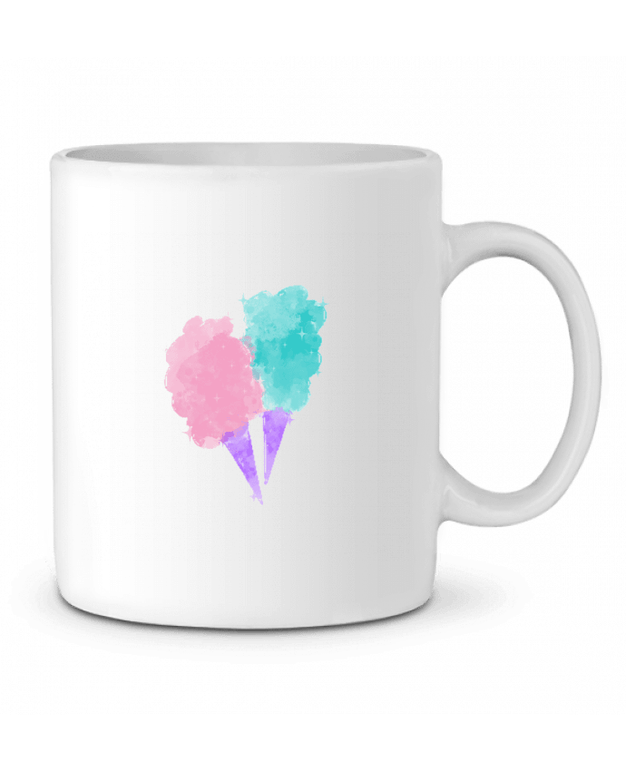 Ceramic Mug Watercolor Cotton Candy by PinkGlitter