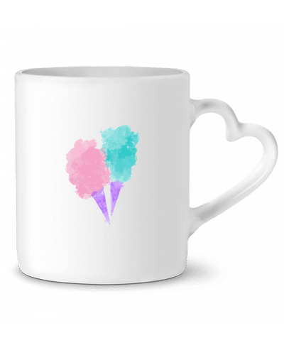 Mug coeur Watercolor Cotton Candy par PinkGlitter