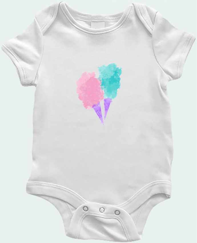 Body Bebé Watercolor Cotton Candy por PinkGlitter