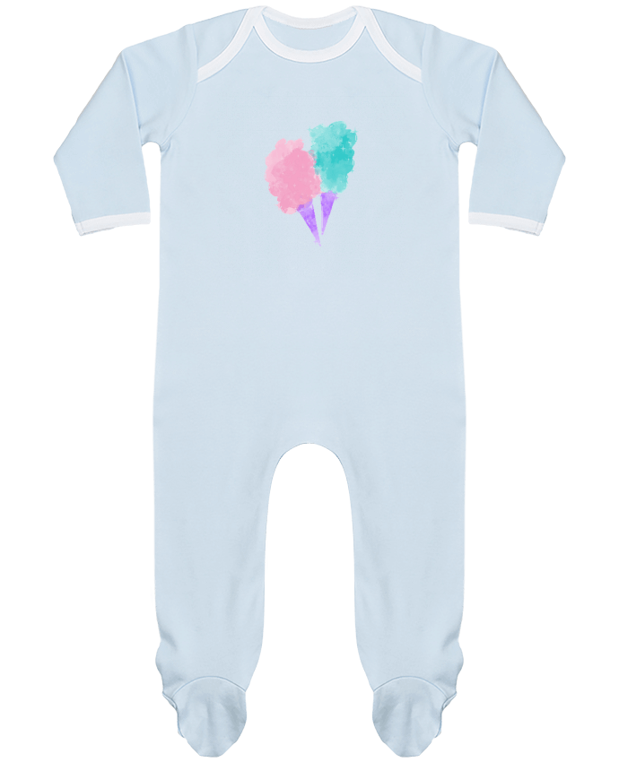 Body Pyjama Bébé Watercolor Cotton Candy par PinkGlitter