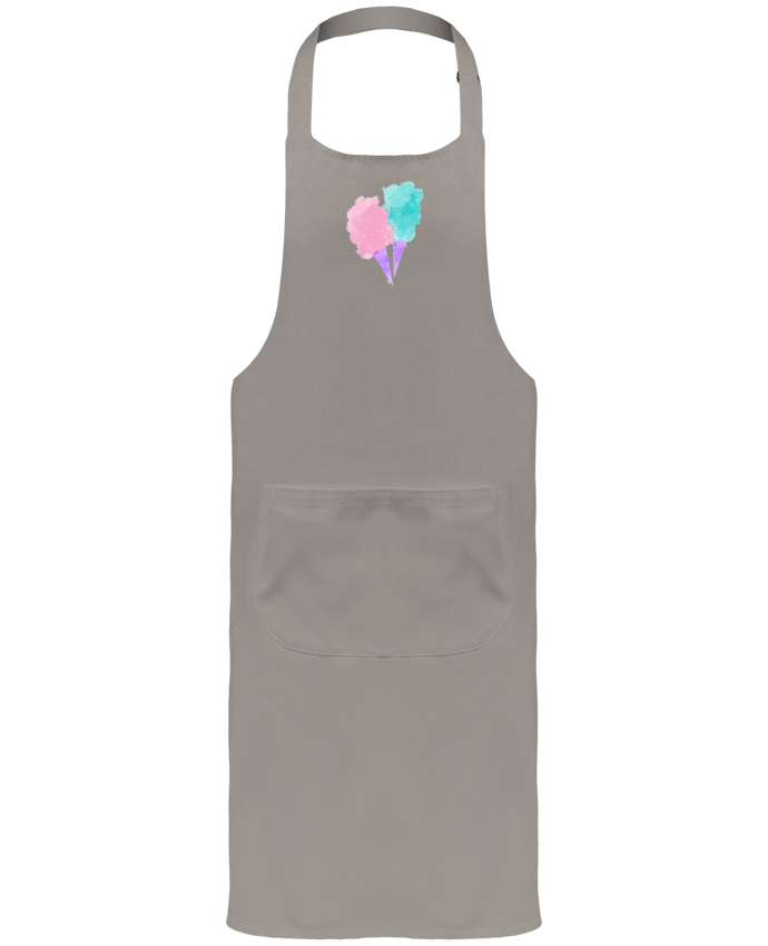 Tablier avec poches Watercolor Cotton Candy par PinkGlitter