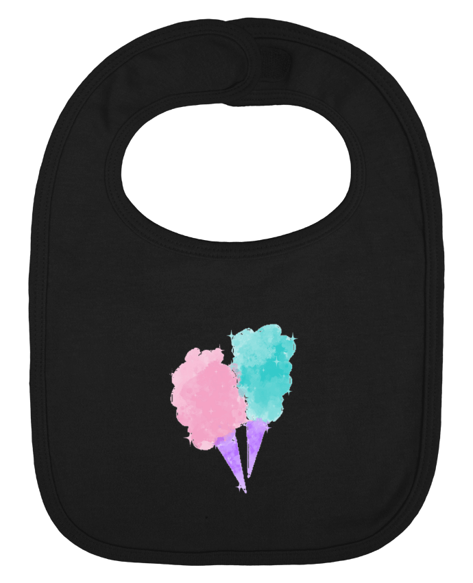 Bavoir bébé uni Watercolor Cotton Candy par PinkGlitter