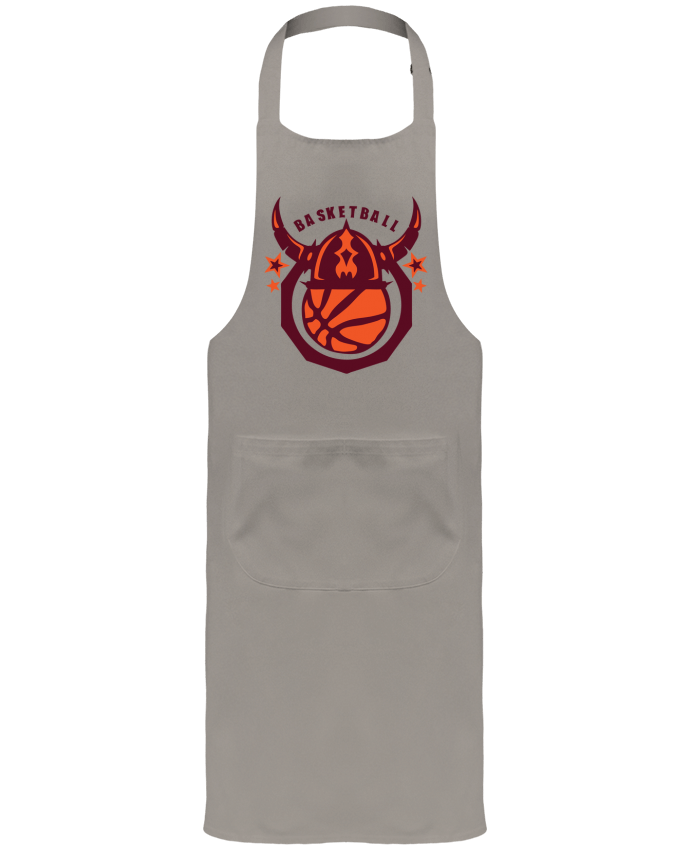 Delantal Jardinero o Somelier con Bolsillo  basketball casque viking logo sport club por Achille