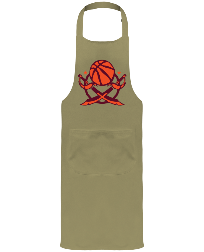 Garden or Sommelier Apron with Pocket basketball logo sabre club equipe team by Achille