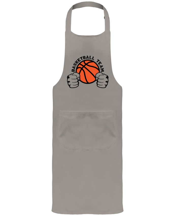 Tablier avec poches basketball team poing ferme logo equipe par Achille