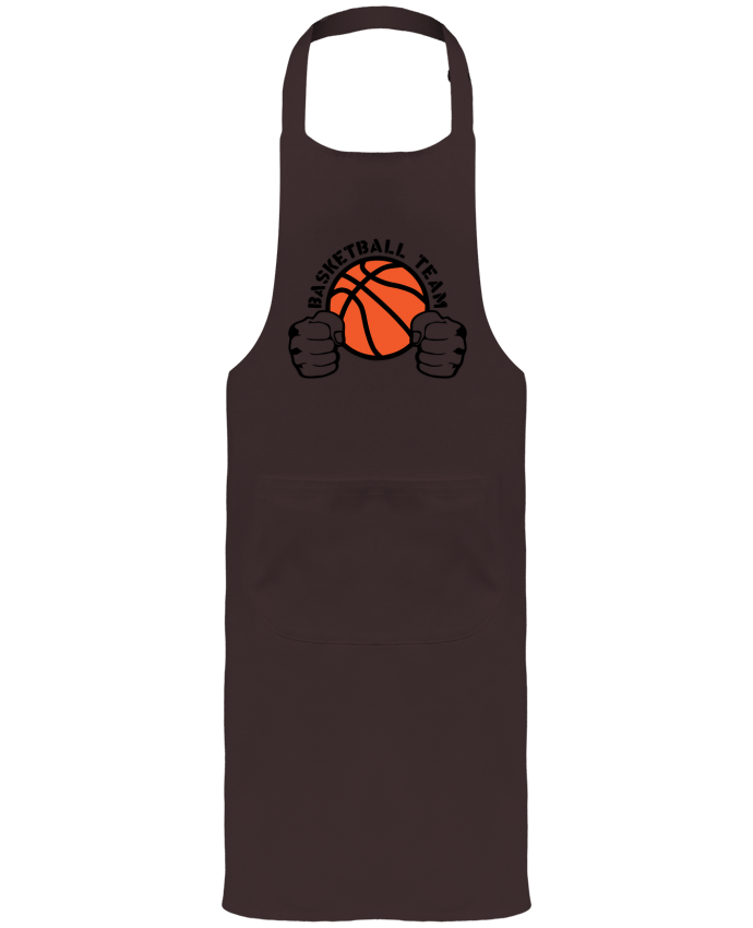 Garden or Sommelier Apron with Pocket basketball team poing ferme logo equipe by Achille