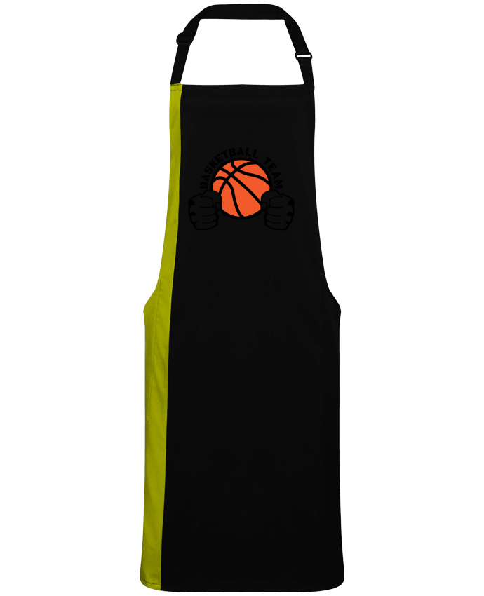 Two-tone long Apron basketball team poing ferme logo equipe by  Achille