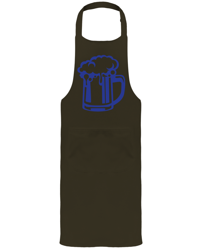 Garden or Sommelier Apron with Pocket biere alcool verre mousse verre chope by Achille