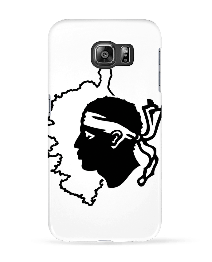 Coque Samsung Galaxy S6 Corse Carte et drapeau - Freeyourshirt.com