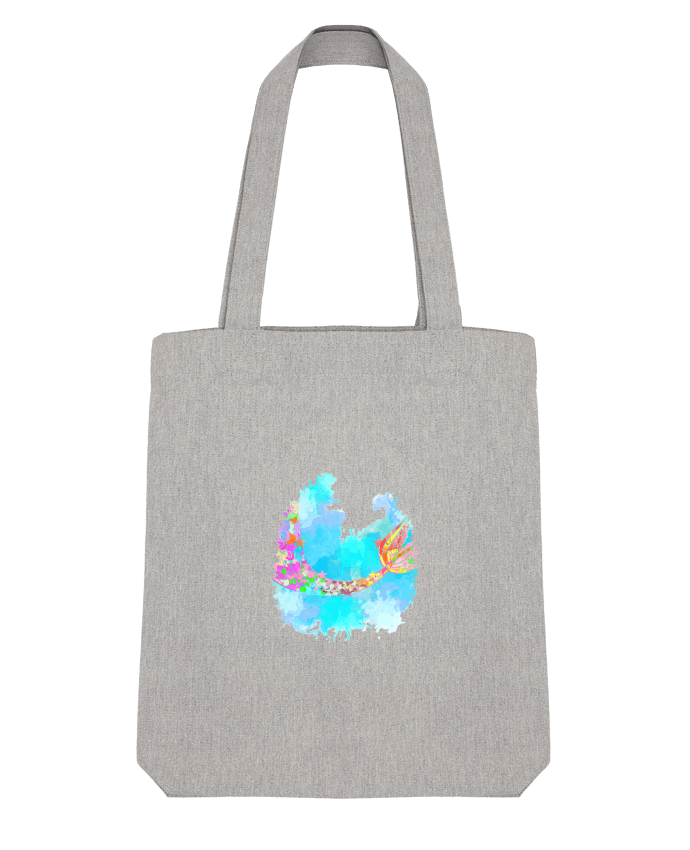 Tote Bag Stanley Stella Watercolor Mermaid by PinkGlitter 