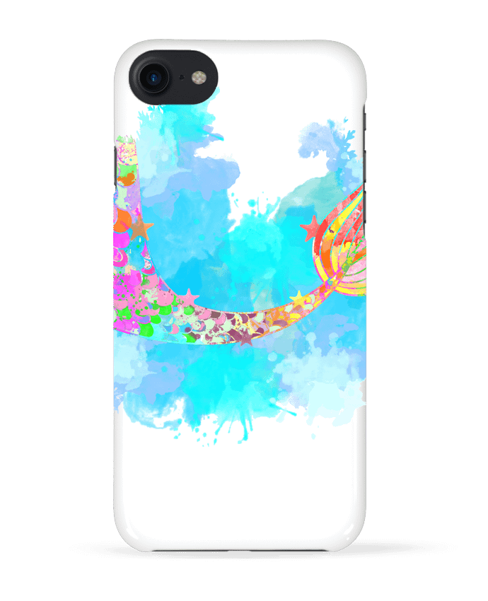 COQUE 3D Iphone 7 Watercolor Mermaid de PinkGlitter