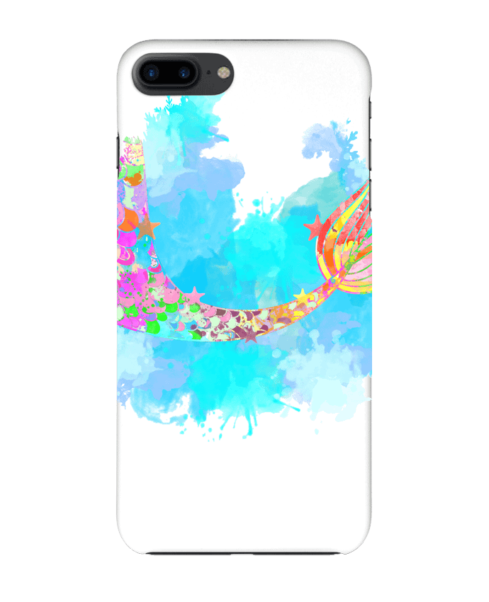 Case 3D iPhone 7+ Watercolor Mermaid by PinkGlitter