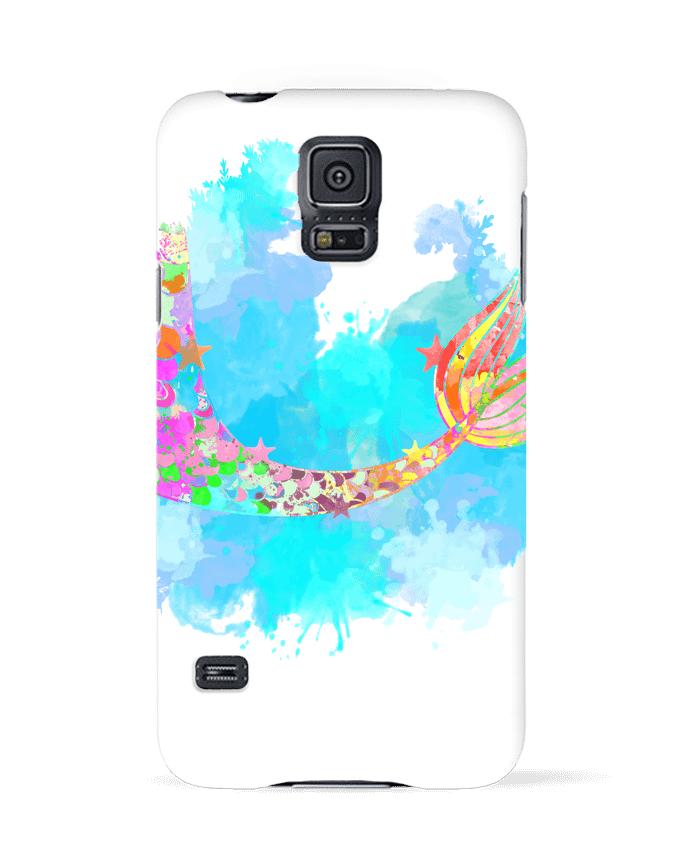 Case 3D Samsung Galaxy S5 Watercolor Mermaid by PinkGlitter