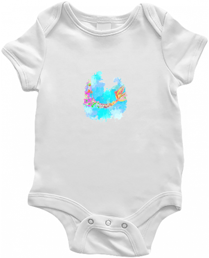 Baby Body Watercolor Mermaid by PinkGlitter