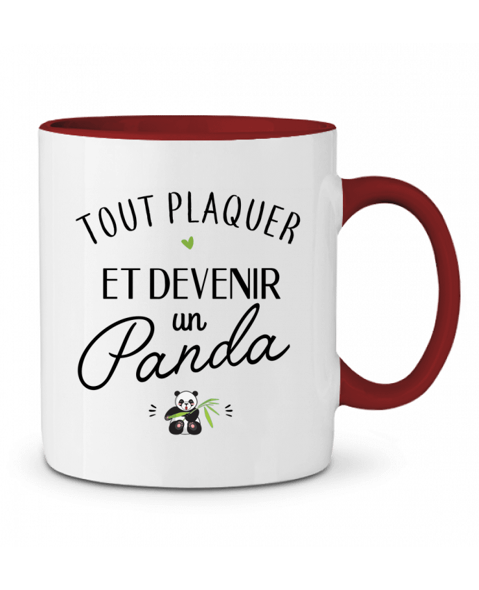 Two-tone Ceramic Mug Tout plaquer et devenir un panda LPMDL