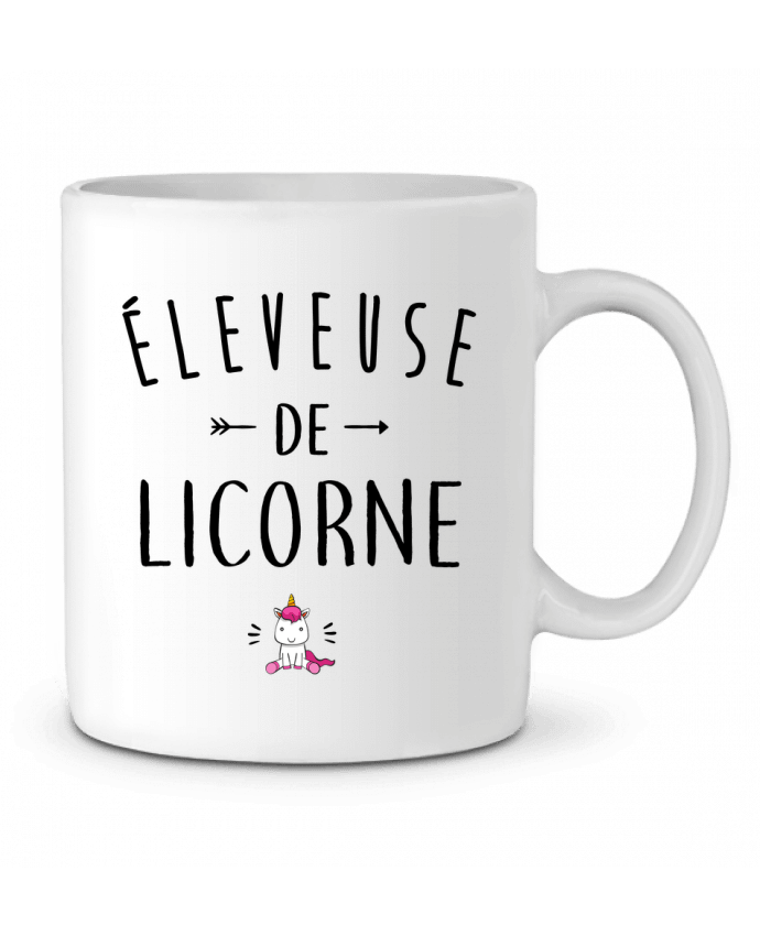 Ceramic Mug Éleveuse de licorne by LPMDL