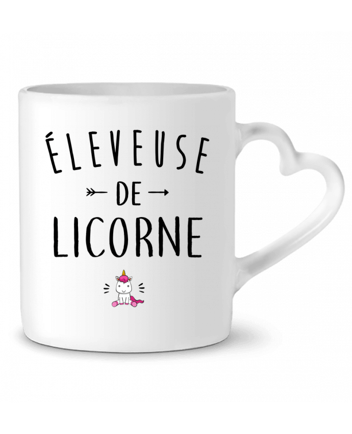 Mug Heart Éleveuse de licorne by LPMDL