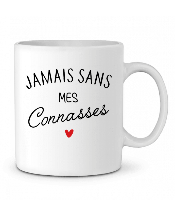 Ceramic Mug Jamais sans mes connasses by LPMDL