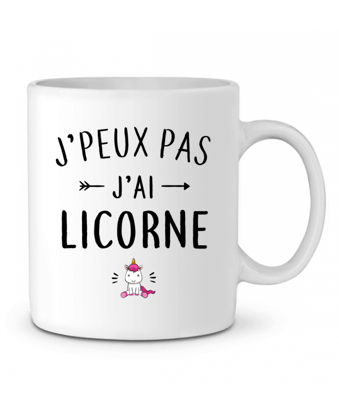 Mug j'peux pas j'ai licorne création de la marque Shaman