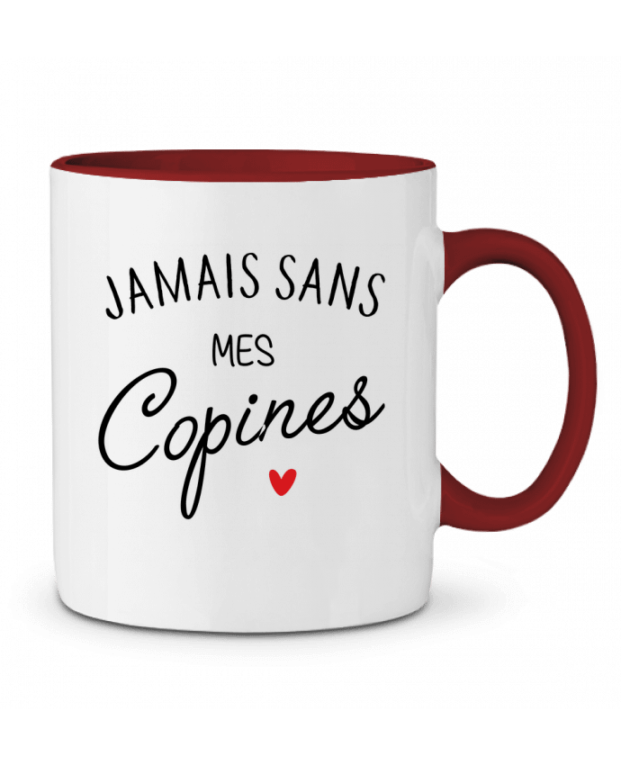 Two-tone Ceramic Mug Jamais sans mes copines LPMDL