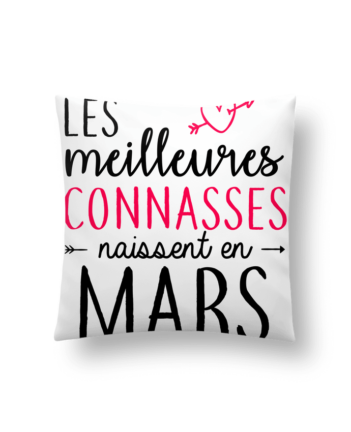 Coussin Les meilleures connasses naissent Mars par LPMDL