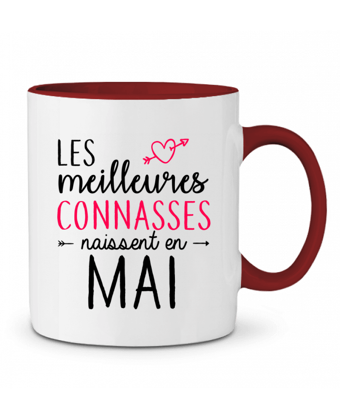 Mug bicolore Les meilleures connasses naissent Mai LPMDL