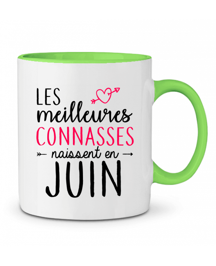 Mug bicolore Les meilleures connasses naissent Juin LPMDL