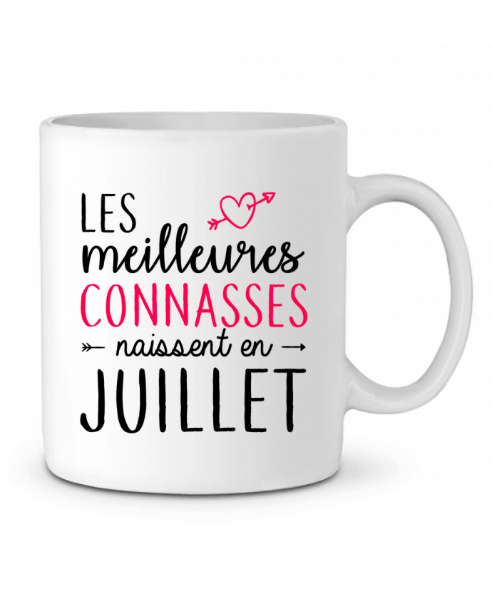 Ceramic Mug Les meilleures connasses naissent Juillet by LPMDL