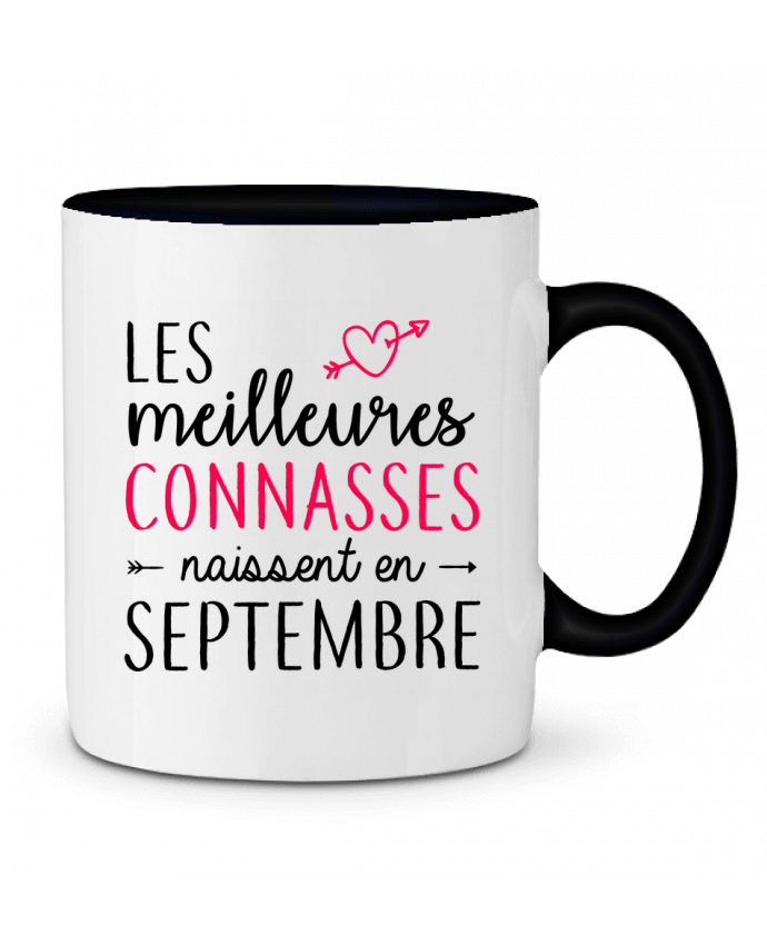 Two-tone Ceramic Mug Les meilleures connasses naissent Septembre LPMDL