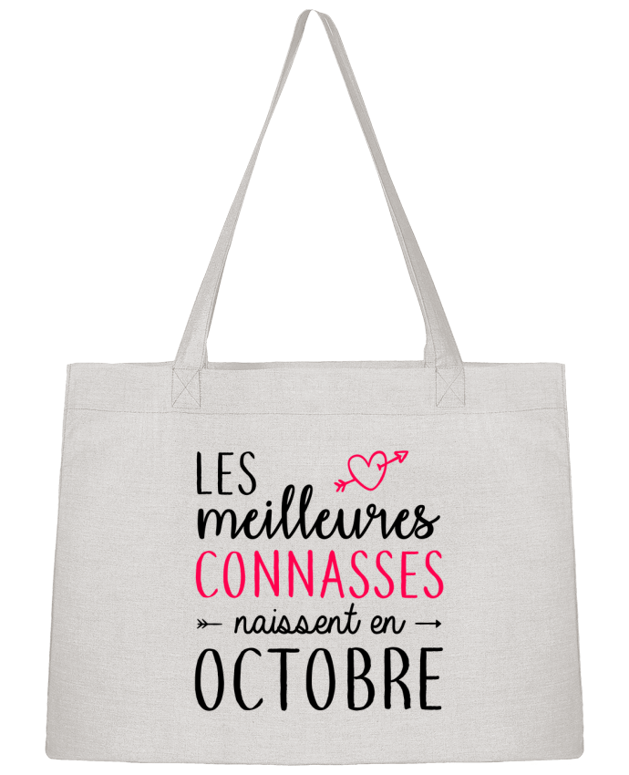 Sac Shopping Les meilleures connasses naissent Octobre par LPMDL