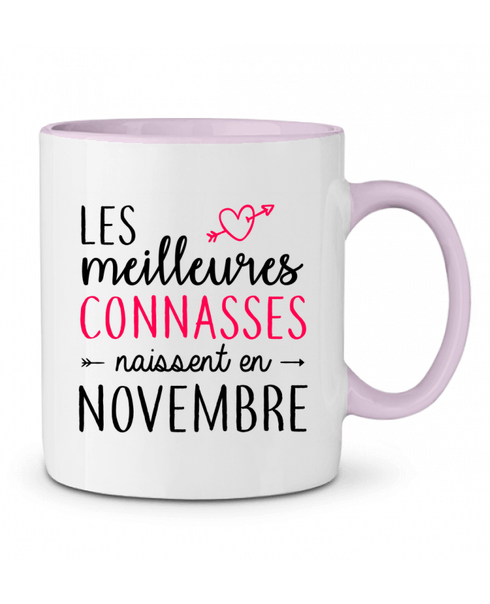 Mug bicolore Les meilleures connasses naissent Novembre LPMDL