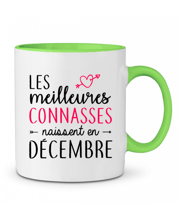 Taza Cerámica Bicolor Les meilleures connasses naissent Décembre LPMDL