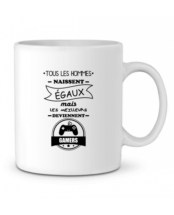 Mug  Tous les hommes naissent égaux mais les meilleurs deviennent gamers, joueurs, jeu par Benichan