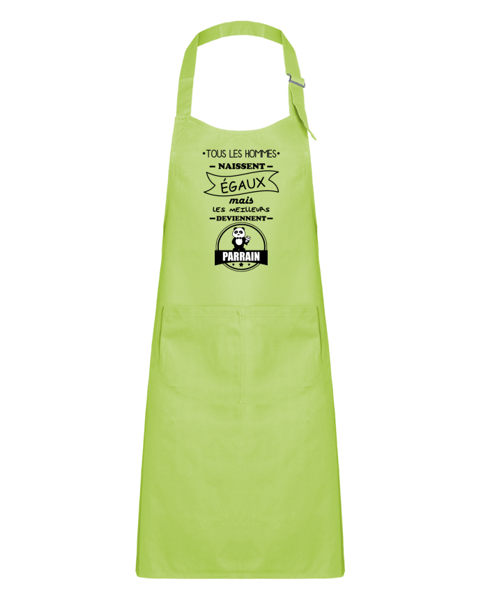 Kids chef pocket apron Tous les hommes naissent égaux mais les meilleurs deviennent byrain, byrains by Be