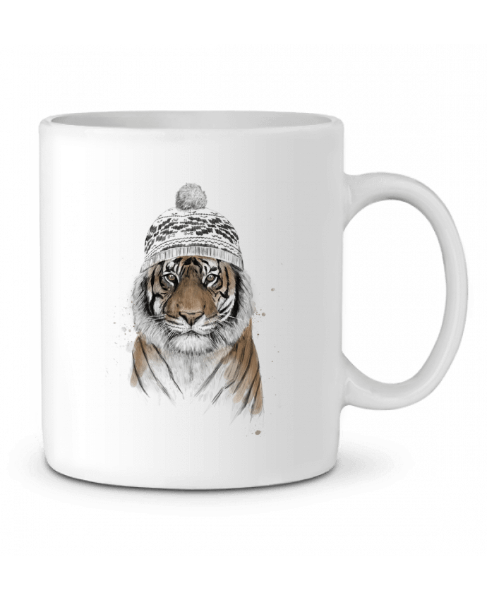 Ceramic Mug Siberian tiger by Balàzs Solti